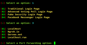 fake security login page